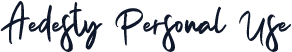 Aedesty Personal Use