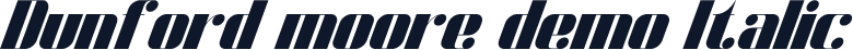Dunford moore demo Italic