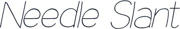 Needle Slant