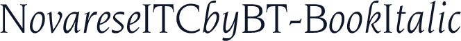 NovareseITCbyBT-BookItalic