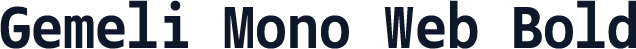 Gemeli Mono Web Bold
