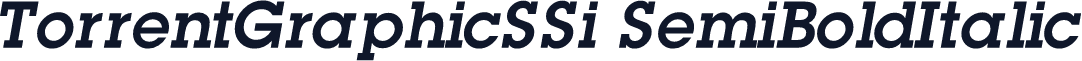TorrentGraphicSSi SemiBoldItalic
