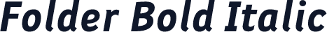 Folder Bold Italic