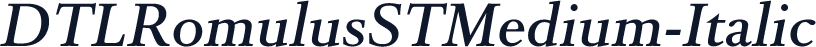 DTLRomulusSTMedium-Italic