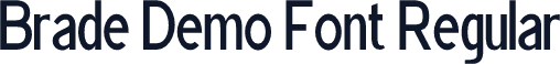Brade Demo Font Regular