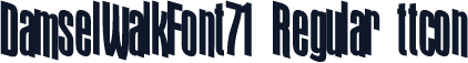 DamselWalkFont71 Regular ttcon