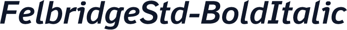 FelbridgeStd-BoldItalic
