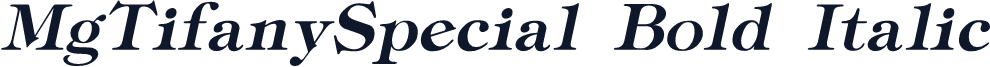 MgTifanySpecial Bold Italic