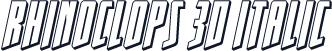Rhinoclops 3D Italic