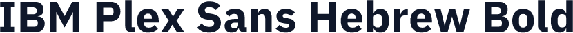 IBM Plex Sans Hebrew Bold