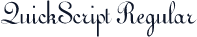 QuickScript Regular