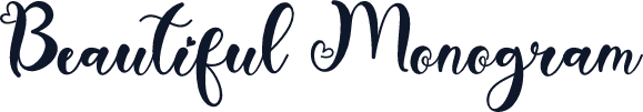 Beautiful Monogram