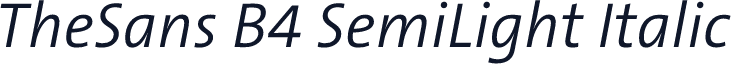TheSans B4 SemiLight Italic