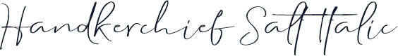 Handkerchief Salt Italic