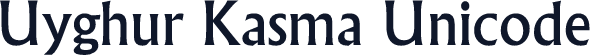 Uyghur Kasma Unicode