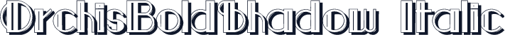OrchisBoldShadow Italic