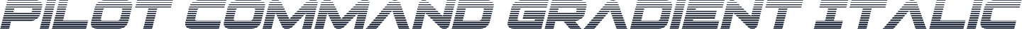 Pilot Command Gradient Italic