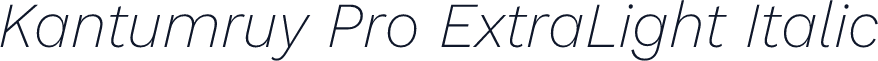 Kantumruy Pro ExtraLight Italic