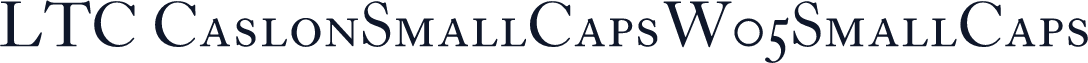 LTC CaslonSmallCapsW05SmallCaps
