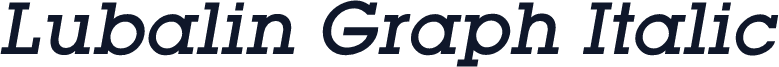 Lubalin Graph Italic