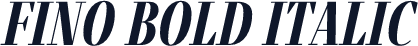 Fino Bold Italic