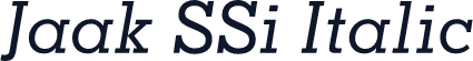 Jaak SSi Italic