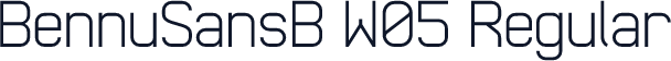 BennuSansB W05 Regular