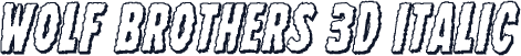 Wolf Brothers 3D Italic