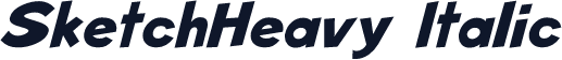 SketchHeavy Italic