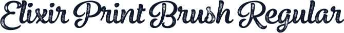 Elixir Print Brush Regular