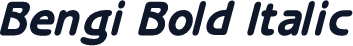 Bengi Bold Italic