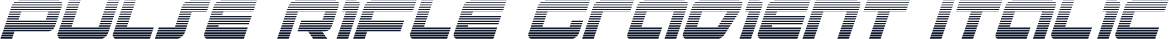Pulse Rifle Gradient Italic