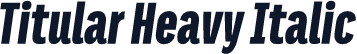Titular Heavy Italic