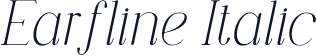 Earfline Italic