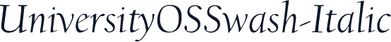 UniversityOSSwash-Italic