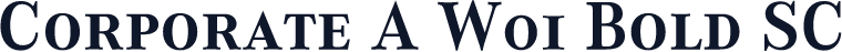 Corporate A W01 Bold SC