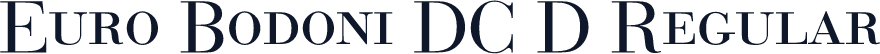 Euro Bodoni DC D Regular