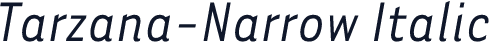 Tarzana-Narrow Italic