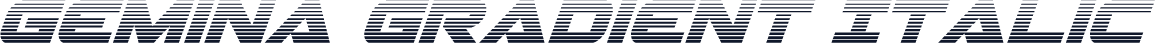 Gemina Gradient Italic
