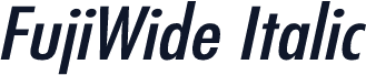 FujiWide Italic