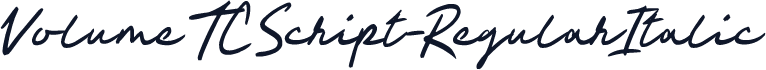 VolumeTCScript-RegularItalic