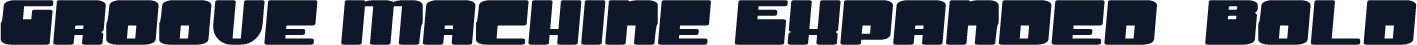 Groove Machine Expanded  Bold