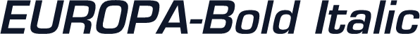 EUROPA-Bold Italic