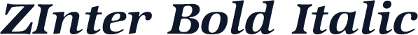 ZInter Bold Italic
