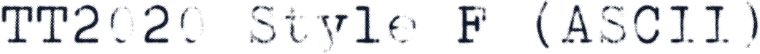 TT2020 Style F (ASCII)