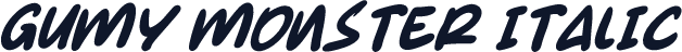 Gumy Monster Italic