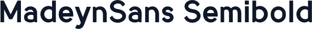 MadeynSans Semibold