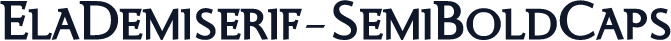 ElaDemiserif-SemiBoldCaps