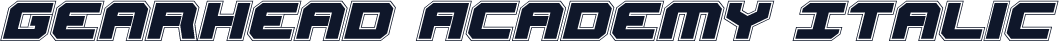 Gearhead Academy Italic