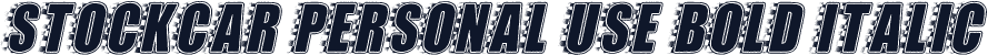 STOCKCAR PERSONAL USE Bold Italic